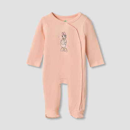Disney Round Neck Sleepsuit with Closed Feet - Cotton - Long Sleeves - Set of 3