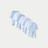 Juniors Solid Sleepsuit with Long Sleeves and Zip Closure - Set of 7 - Blue / 12-18 mths
