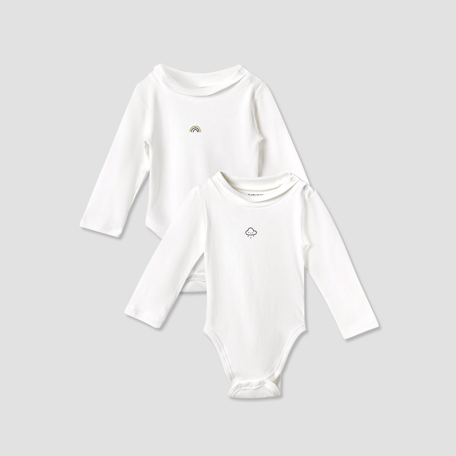 Juniors Printed Long Sleeves Bodysuit - Set of 2