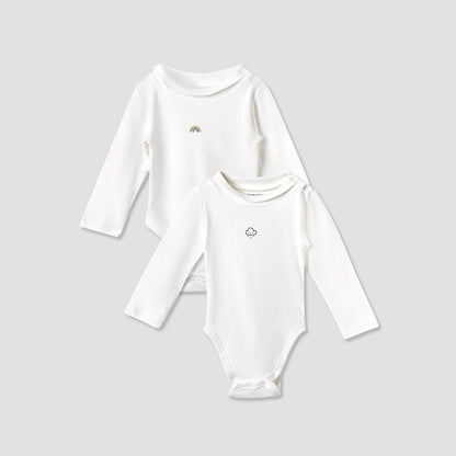 Juniors Printed Long Sleeves Bodysuit - Set of 2