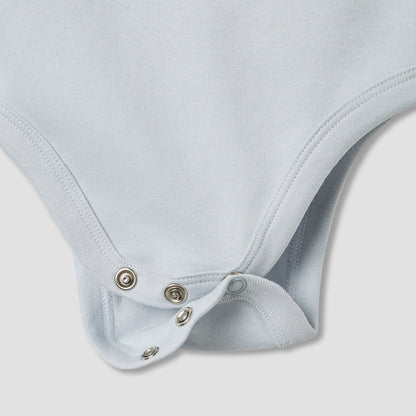 Juniors Round Neck Bodysuit with Snap Button Closure - Cotton - Sleeveless