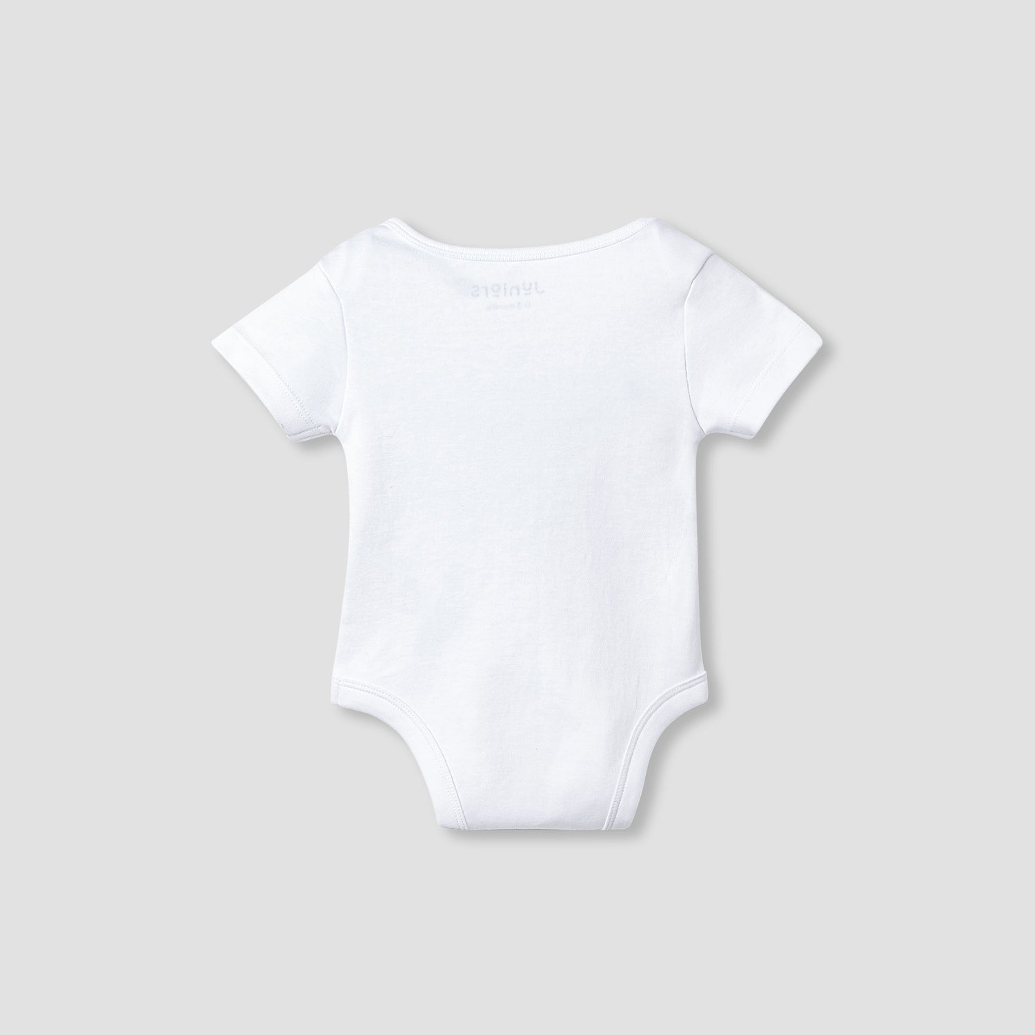 Juniors Round Neck Bodysuit with Snap Button Closure - Cotton - Short Sleeves