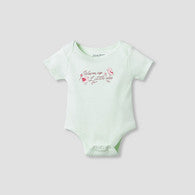 Juniors Round Neck Bodysuit with Snap Button Closure - Cotton - Short Sleeves-undefined-image-1