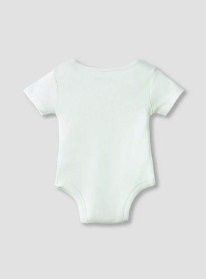 Juniors Round Neck Bodysuit with Snap Button Closure - Cotton - Short Sleeves-baby-girls-clothing-bodysuits-image-2