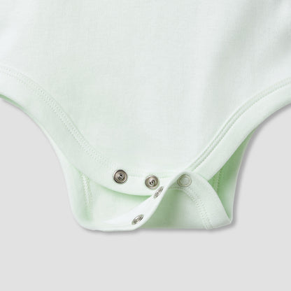 Juniors Round Neck Bodysuit with Snap Button Closure - Cotton - Short Sleeves