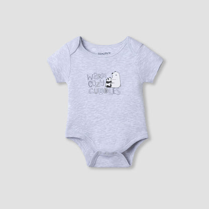 Juniors Round Neck Bodysuit with Snap Button Closure - Cotton - Short Sleeves - 12-18 MTHS