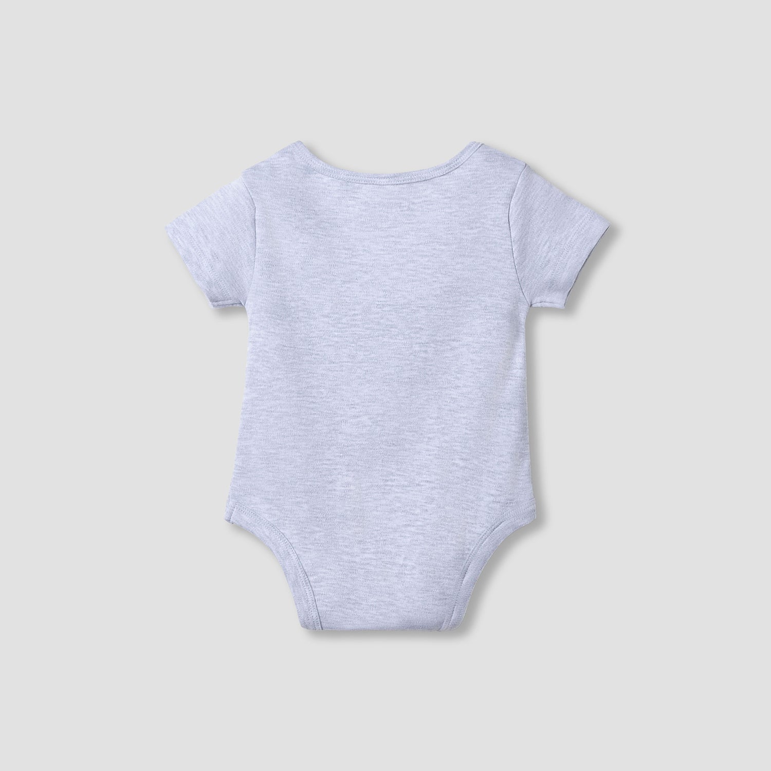 Juniors Round Neck Bodysuit with Snap Button Closure - Cotton - Short Sleeves
