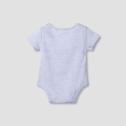 Juniors Round Neck Bodysuit with Snap Button Closure - Cotton - Short Sleeves