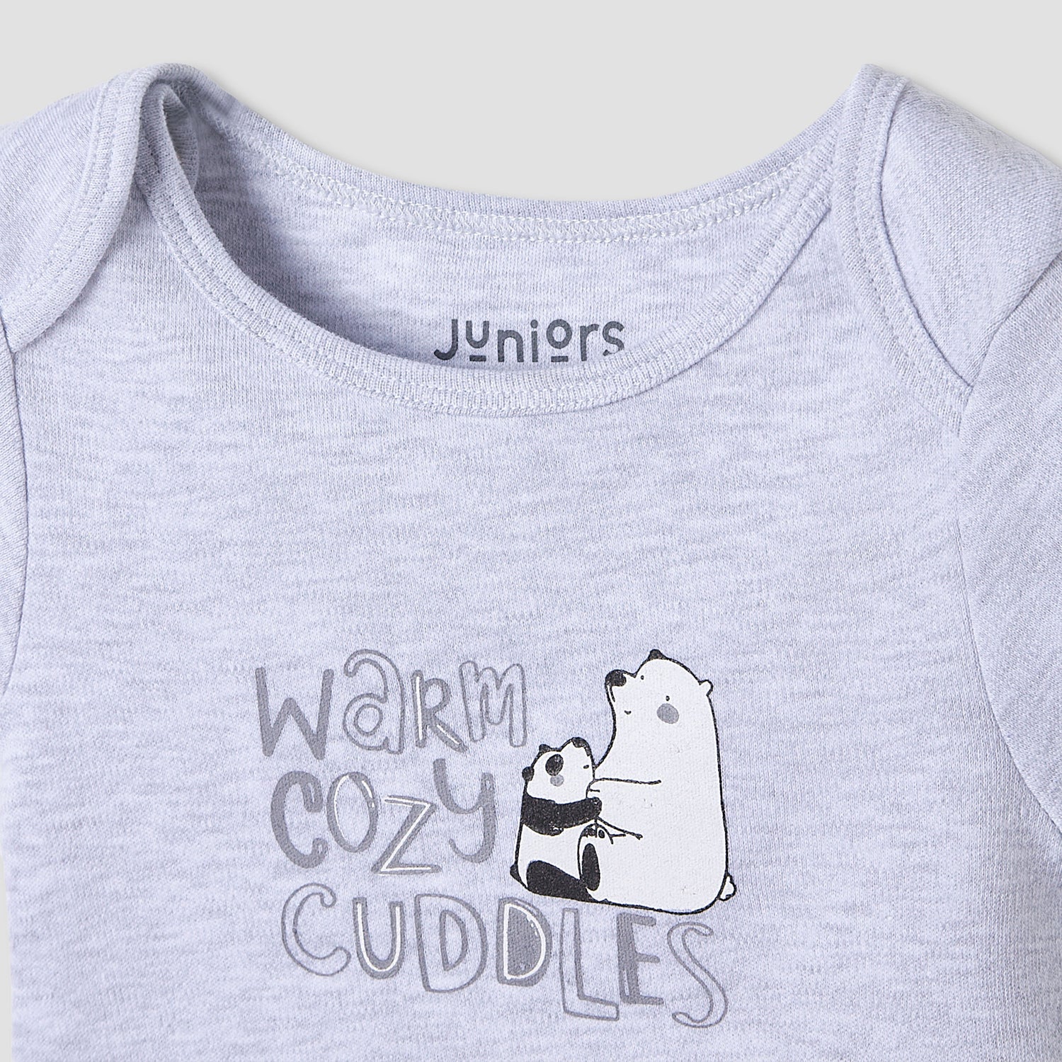 Juniors Round Neck Bodysuit with Snap Button Closure - Cotton - Short Sleeves
