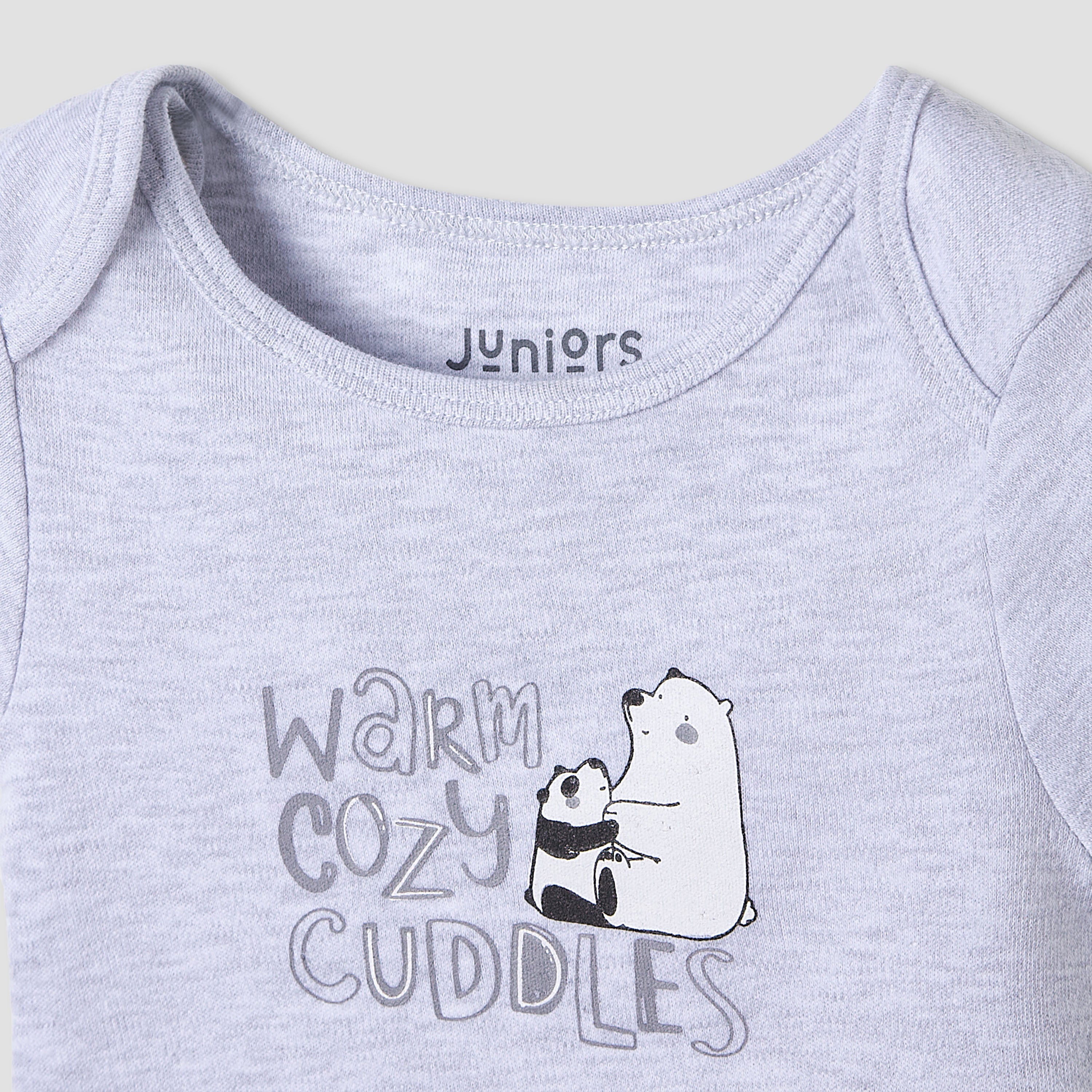 Juniors Round Neck Bodysuit with Snap Button Closure - Cotton - Short Sleeves