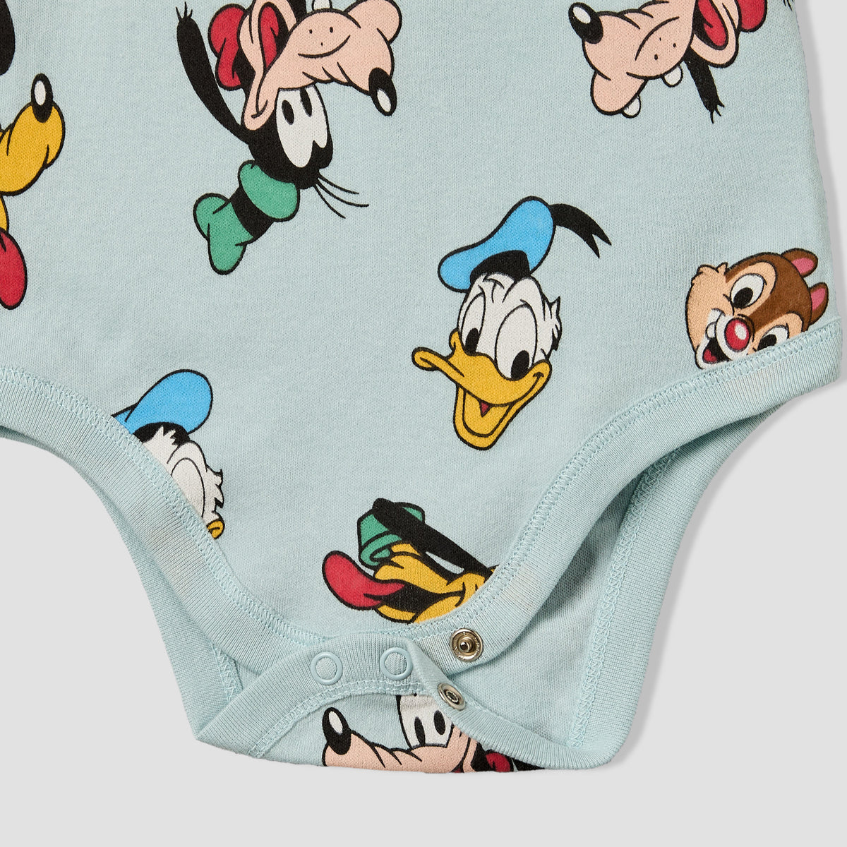 Pack of 3 Disney Crew Neck Sleeveless Bodysuit with Mickey Mouse and Friends Print