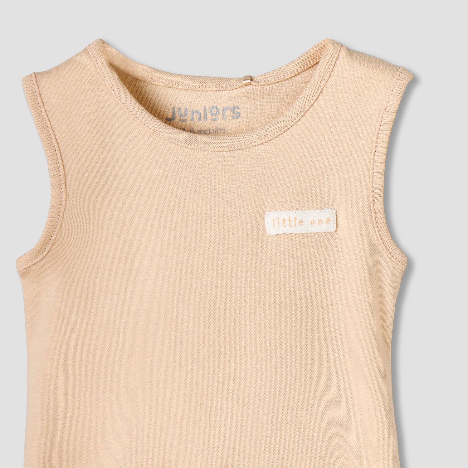 Pack of 3 Juniors Round Neck Sleeveless Bodysuit with Snap Button Closure