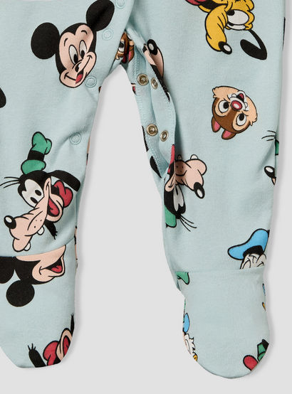 Pack of 2 Disney Cotton Crew Neck Long Sleeves Sleepsuit with Mickey Mouse and Friends Print-baby-boys-clothing-nightwear-sleepsuits-image-6