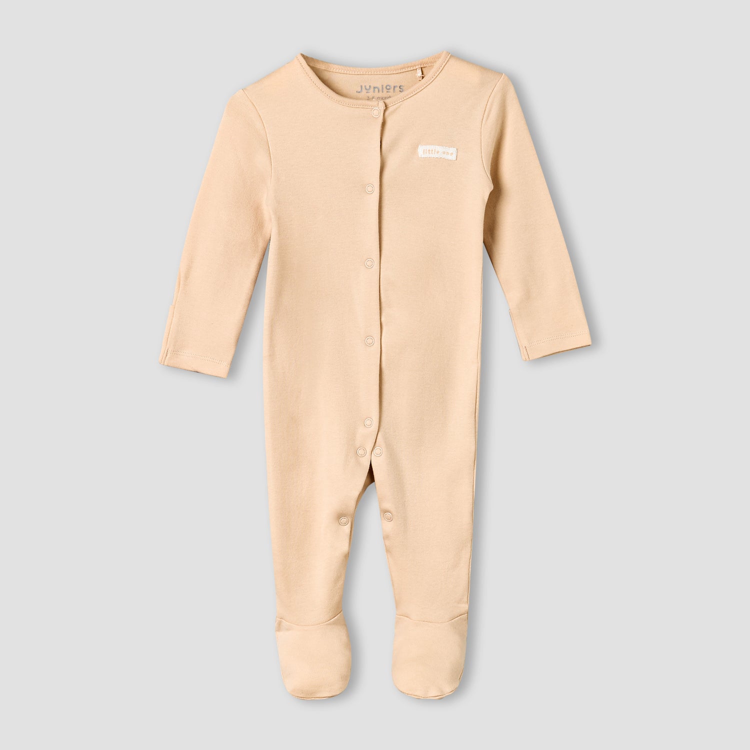 Pack of 2 Juniors Cotton Long Sleeves Sleepsuit with Closed Feet Design