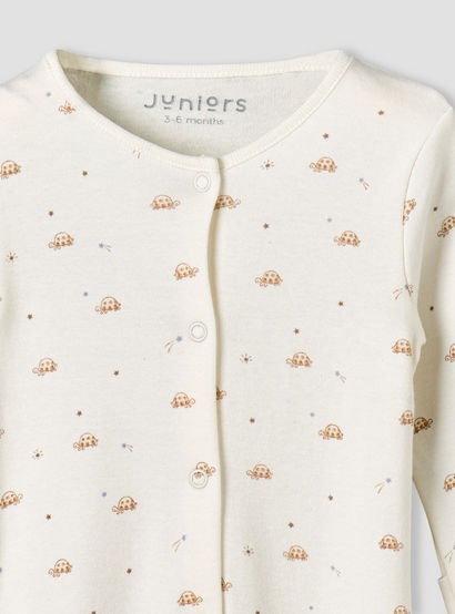Pack of 2 Juniors Cotton Long Sleeves Sleepsuit with Closed Feet Design-baby-boys-clothing-nightwear-sleepsuits-image-4