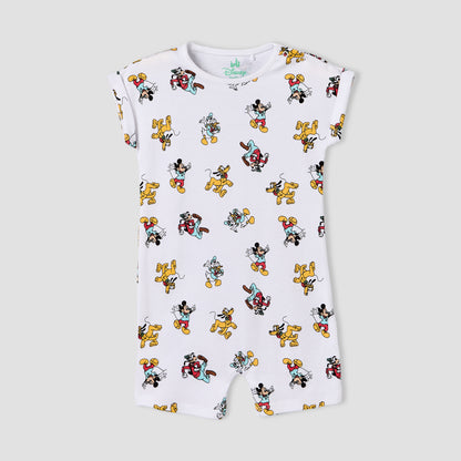 Set of 2 Disney Cotton Crew Neck Sleepsuit with Romper
