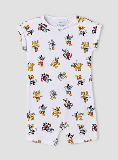 Set of 2 Disney Cotton Crew Neck Sleepsuit with Romper-baby-boys-clothing-nightwear-sleepsuits-image-2