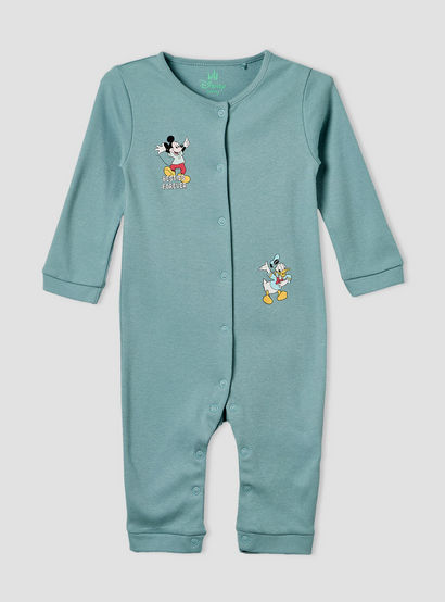 Set of 2 Disney Cotton Crew Neck Sleepsuit with Romper-baby-boys-clothing-nightwear-sleepsuits-image-3