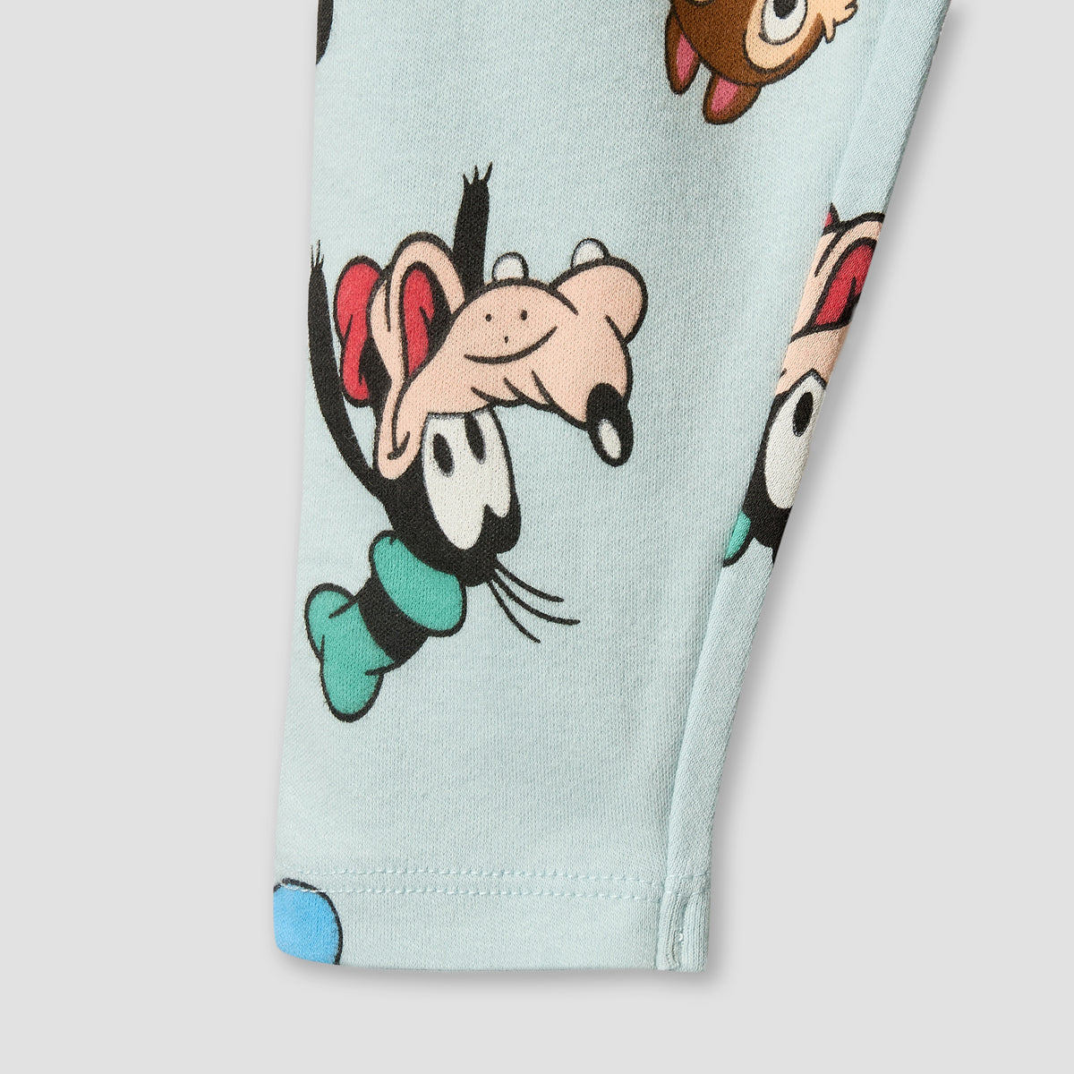 Pack of 2 Disney Cotton Crew Neck Long Sleeves Pyjama Set with Mickey Mouse and Friends Print