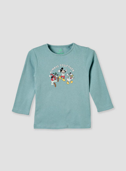 Pack of 2 Disney Cotton Crew Neck Long Sleeves Pyjama Set with Mickey Mouse and Friends Print-baby-boys-clothing-nightwear-pyjamasets-image-4