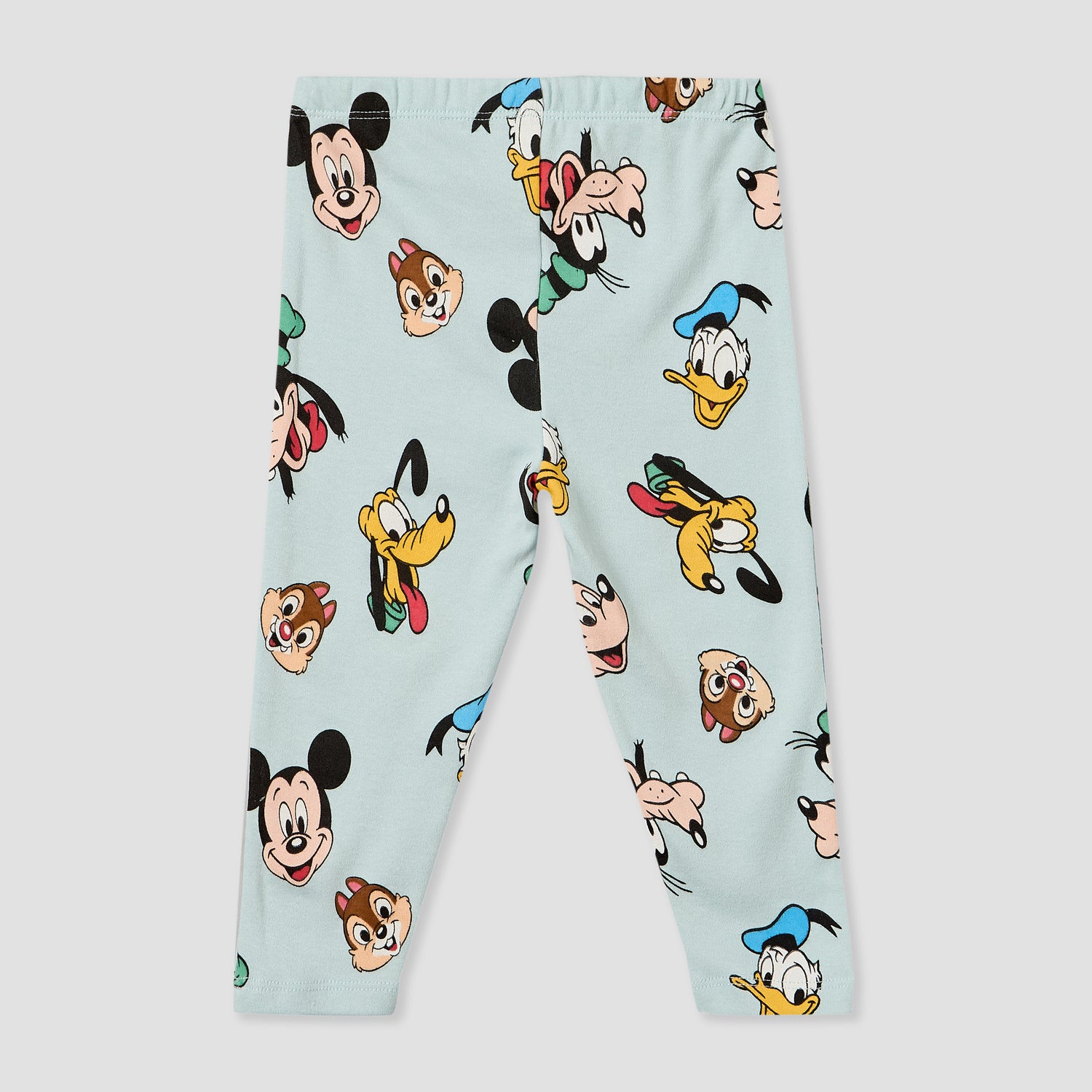 Pack of 2 Disney Cotton Crew Neck Long Sleeves Pyjama Set with Mickey Mouse and Friends Print