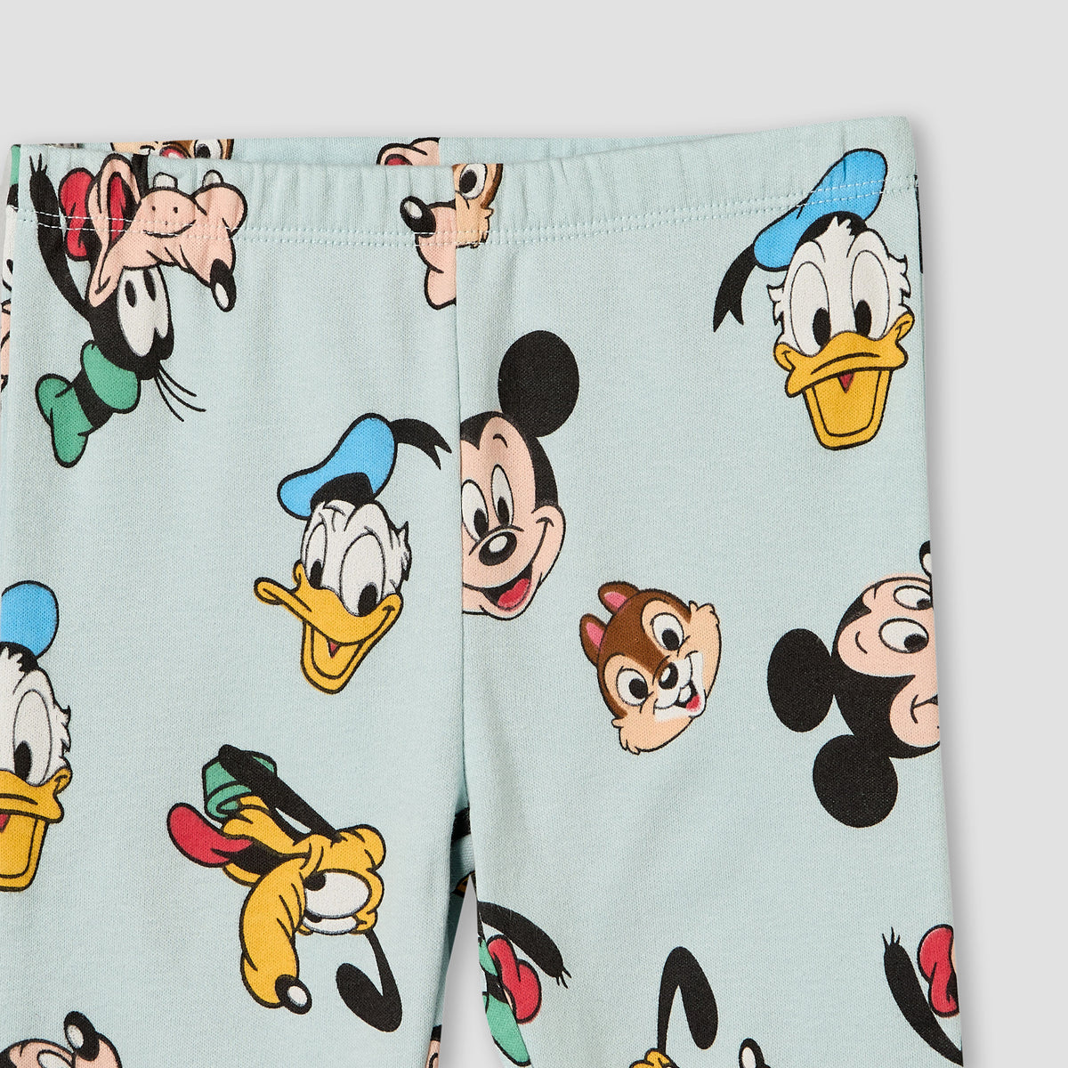 Pack of 2 Disney Cotton Crew Neck Long Sleeves Pyjama Set with Mickey Mouse and Friends Print