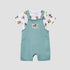 Disney Crew Neck Short Sleeves T-shirt and Dungaree Set with Mickey Mouse and Friends Print - Blue / 12-18 mths