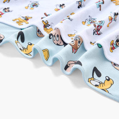 Pack of 2 Disney Receiving Blanket with Mickey Mouse and Friends Print