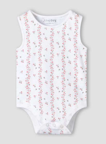 Pack of 3 Juniors Cotton Sleeveless Bodysuit with Snap Button Closure-baby-girls-clothing-bodysuits-image-3