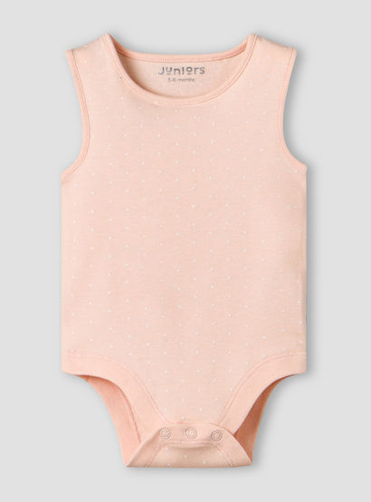 Pack of 3 Juniors Cotton Sleeveless Bodysuit with Snap Button Closure-baby-girls-clothing-bodysuits-image-4