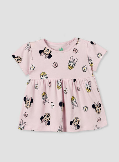 Pack of 2 Disney Round Neck Knee Length A-line Dress with Minnie Mouse Print-baby-girls-clothing-dressesandjumpsuits-image-8