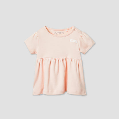 Juniors Assorted A-line Dress with Round Neck and Short Sleeves - Set of 2