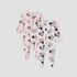 Pack of 2 Disney Cotton Crew Neck Long Sleeves Sleepsuit with Minnie Mouse Print - Pink / 9-12 mths