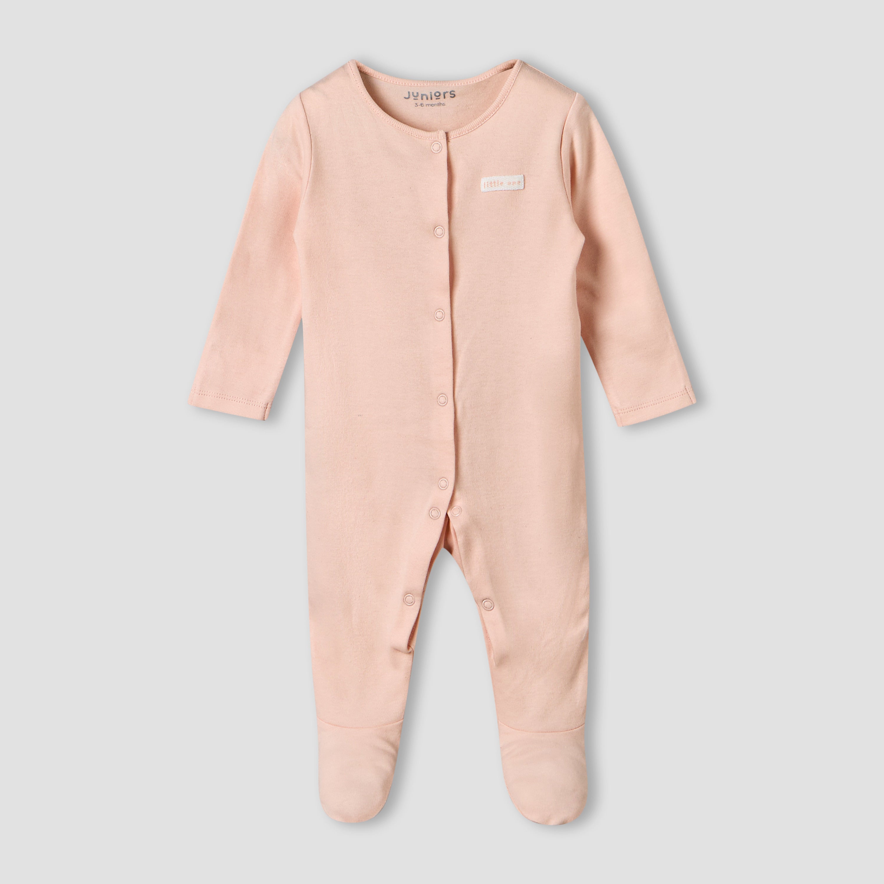 Pack of 2 Juniors Cotton Long Sleeves Sleepsuit with Assorted Design