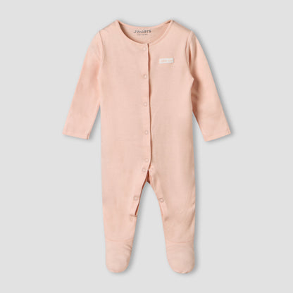 Pack of 2 Juniors Cotton Long Sleeves Sleepsuit with Assorted Design