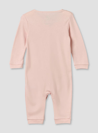 Set of 2 Disney Cotton Round Neck Sleepsuit with Romper-baby-girls-clothing-nightwear-sleepsuits-image-4