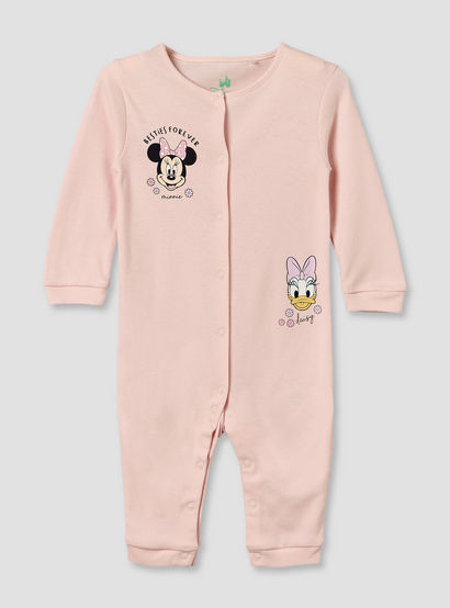 Set of 2 Disney Cotton Round Neck Sleepsuit with Romper-baby-girls-clothing-nightwear-sleepsuits-image-8