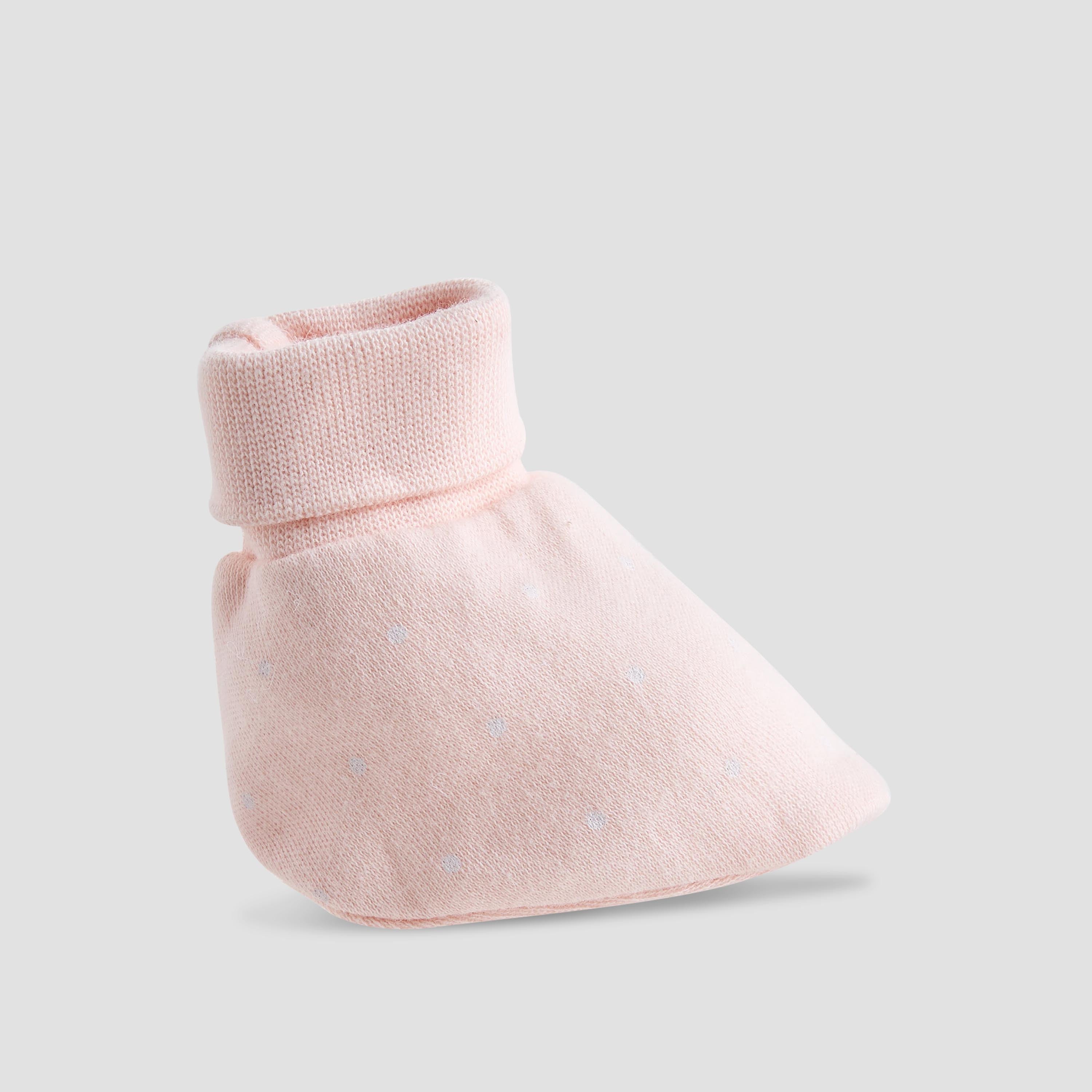 Pack of 2 Juniors Booties with Textured Hem