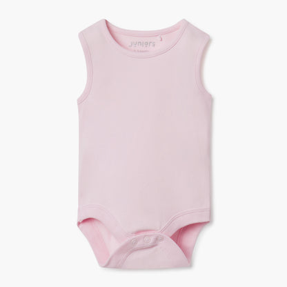 Juniors Assorted Sleeveless Bodysuit with Snap Button Closure - Set of 2