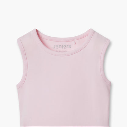 Juniors Assorted Sleeveless Bodysuit with Snap Button Closure - Set of 2