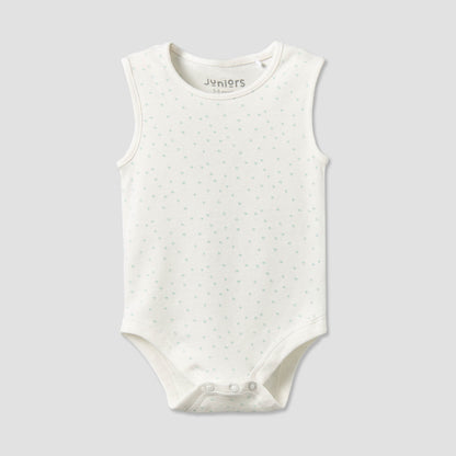 Pack of 3 Juniors Round Neck Sleeveless Bodysuit with Snap Button Closure