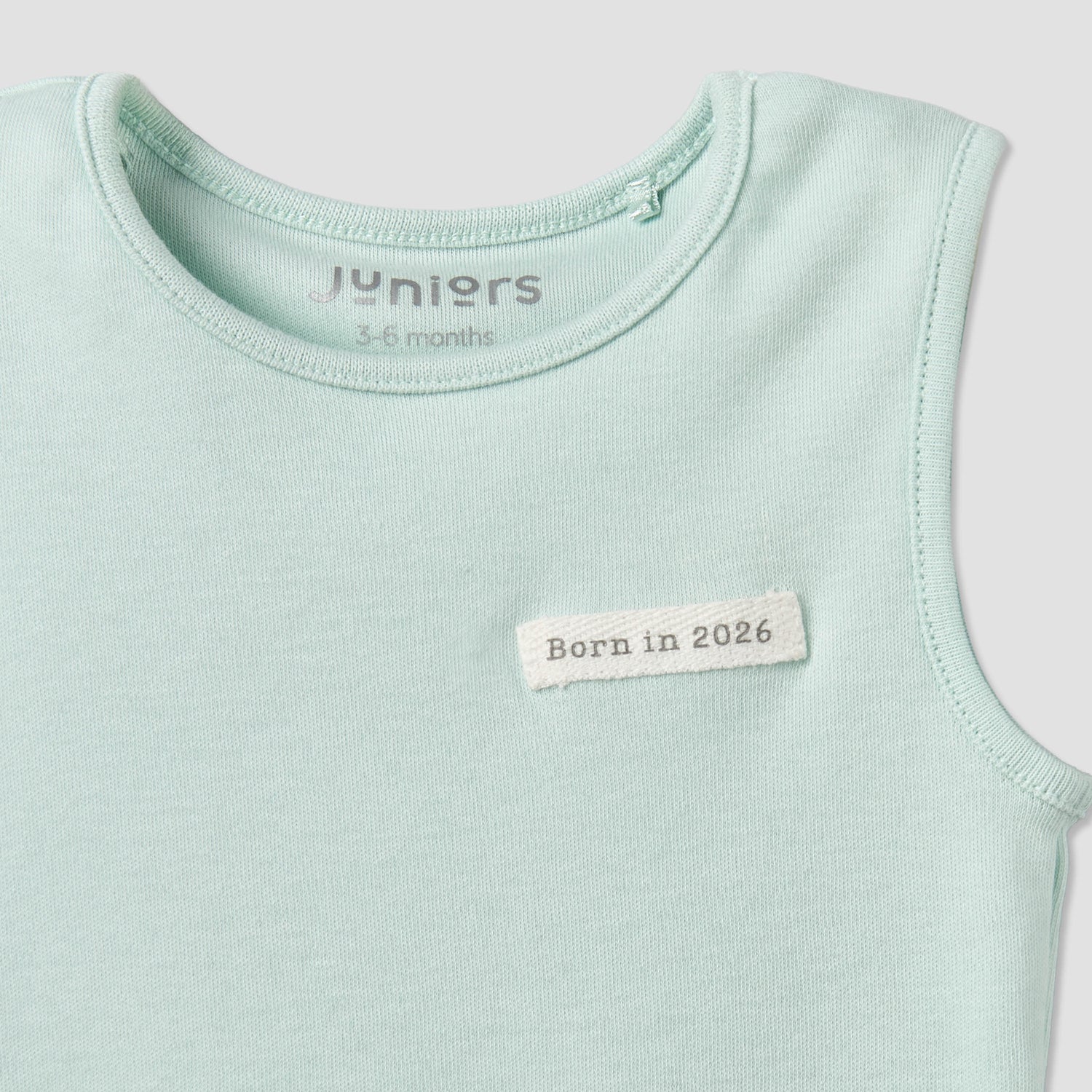 Pack of 3 Juniors Round Neck Sleeveless Bodysuit with Snap Button Closure