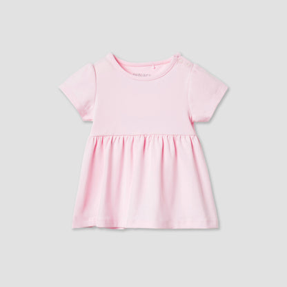Juniors Assorted A-line Dress with Round Neck and Short Sleeves - Set of 2