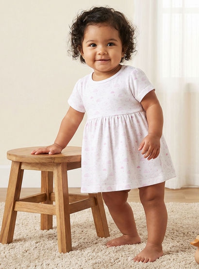 Juniors Assorted A-line Dress with Round Neck and Short Sleeves - Set of 2-baby-girls-clothing-dressesandjumpsuits-image-2