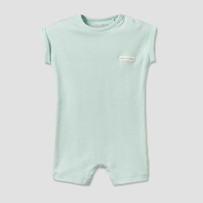 Pack of 2 Juniors Round Neck Short Sleeves Romper with Snap Button Closure