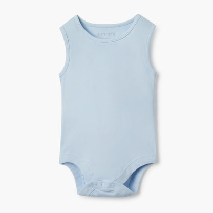 Juniors Sleeveless Bodysuit with Snap Button Closure - Set of 2