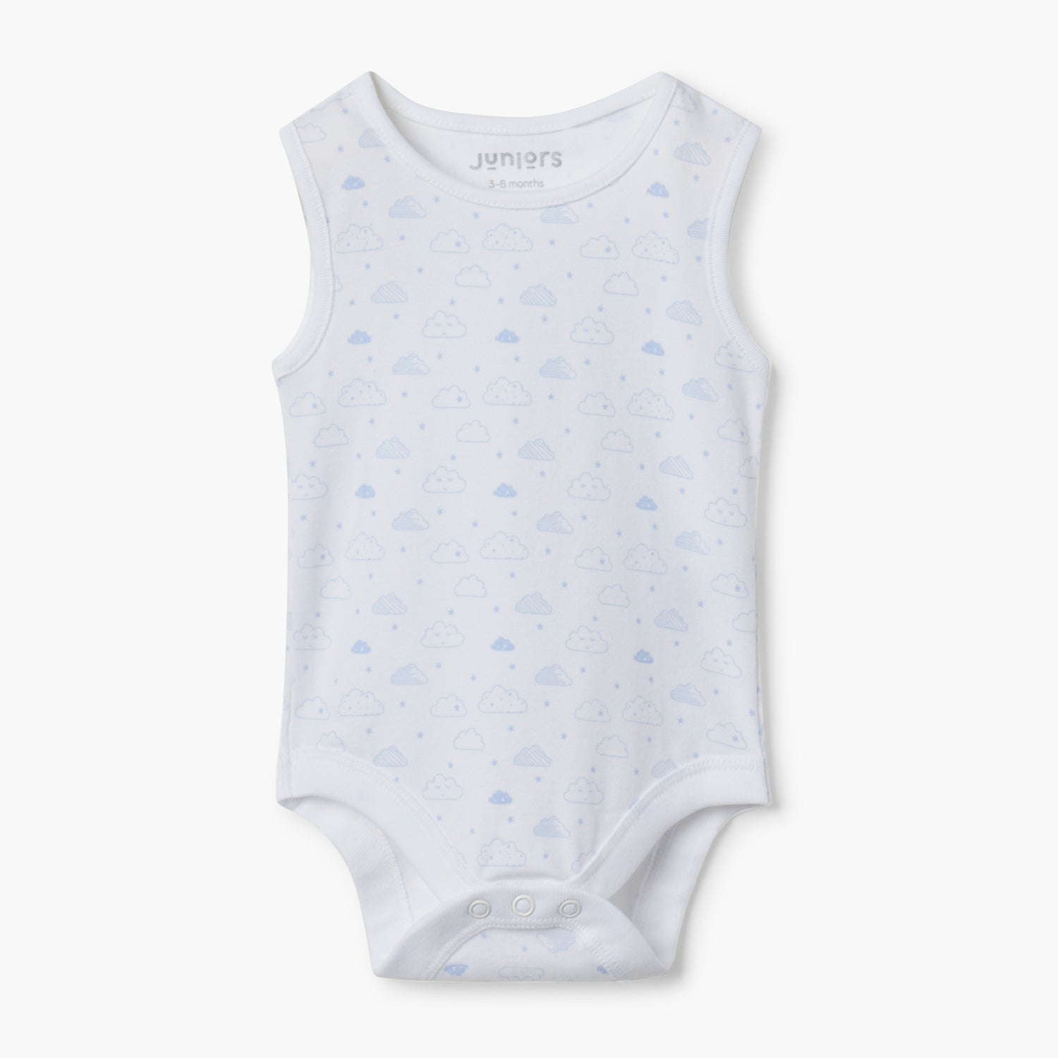 Juniors Sleeveless Bodysuit with Snap Button Closure - Set of 2