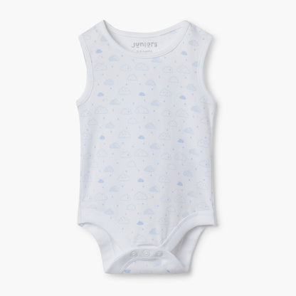 Juniors Sleeveless Bodysuit with Snap Button Closure - Set of 2