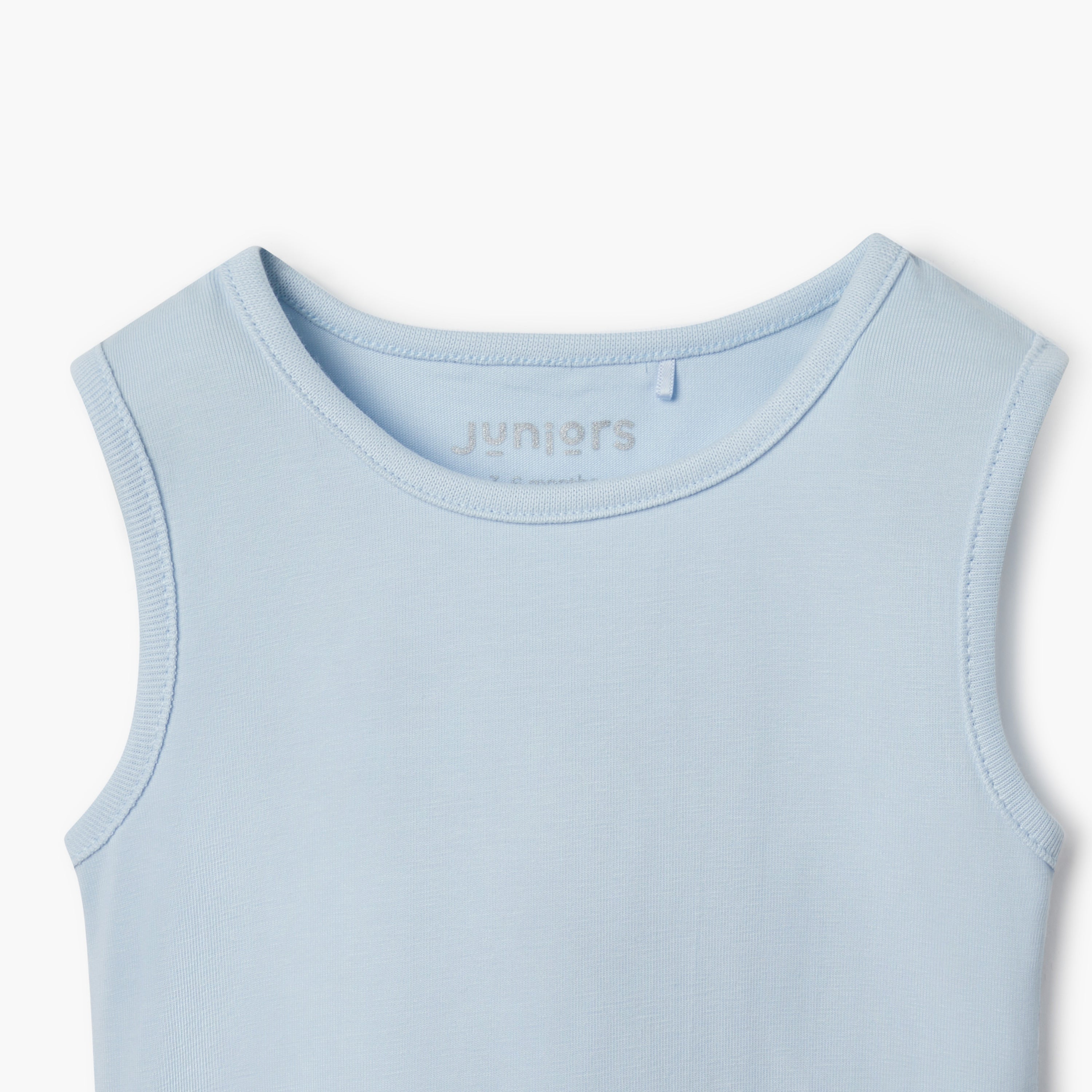Juniors Sleeveless Bodysuit with Snap Button Closure - Set of 2