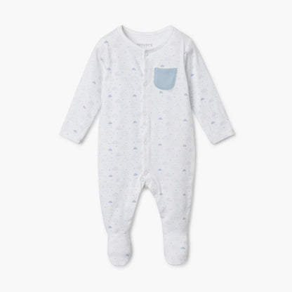 Juniors Assorted Sleepsuit with Long Sleeves and Pocket - Set of 2